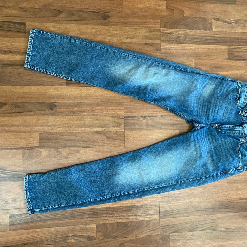 Levi's 502 Men's Straight Blue Jeans 2018 vintage gold rivets